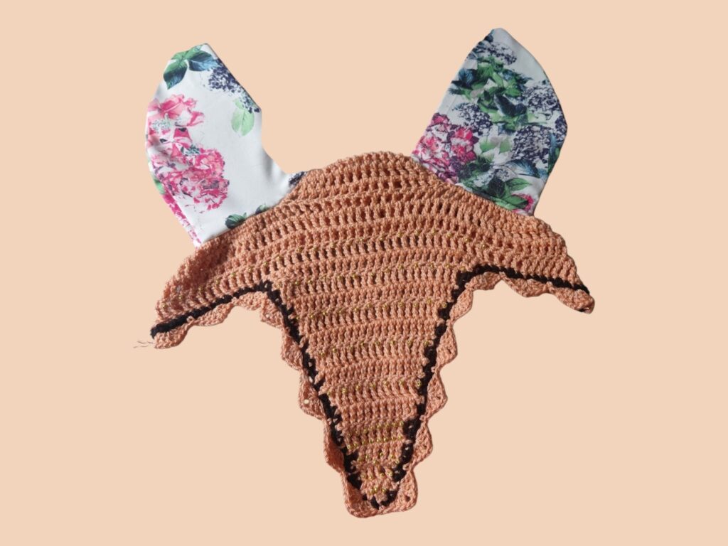 Heegeldatud hobusekõrvad “Floral Gold”